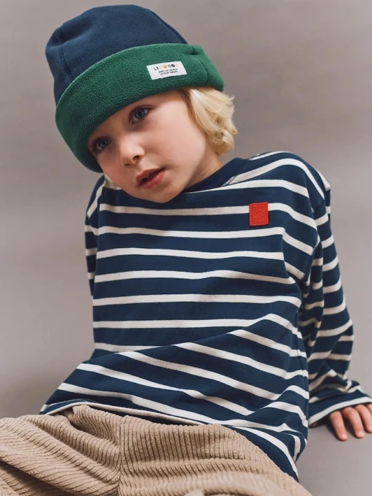Obrázek produktu Liewood Dětská čepice Liewood Luciano Fleece Beanie námořnická modř