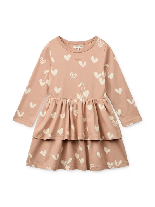 Obrázek produktu Liewood Dětské bavlněné šaty Liewood Mindy LS Dress oranžová