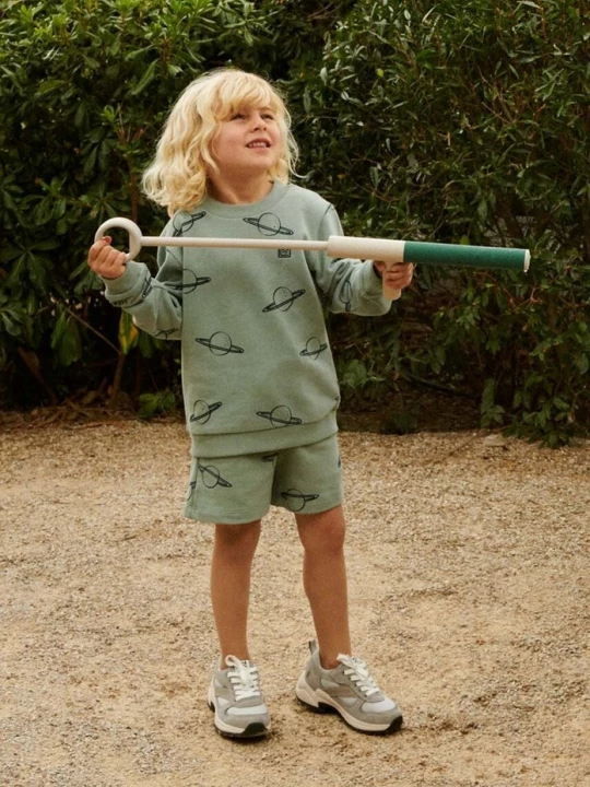 Obrázek produktu Liewood Dětské bavlněné šortky Liewood Gram Printed Sweatshorts tyrkysová