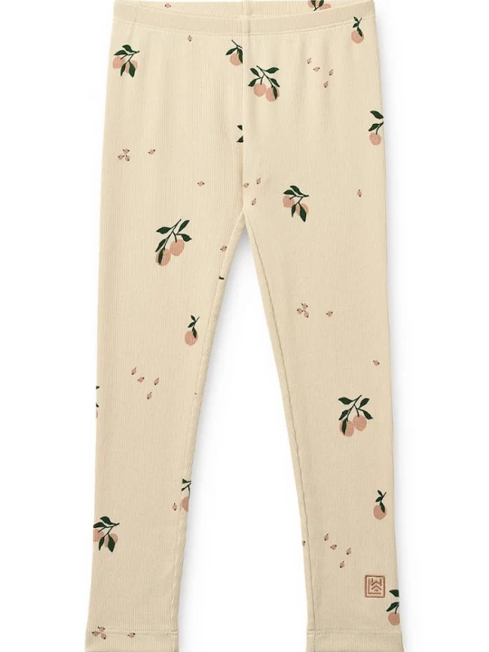 Obrázek produktu Liewood Dětské legíny Liewood Marien Printed Rib Leggings béžová