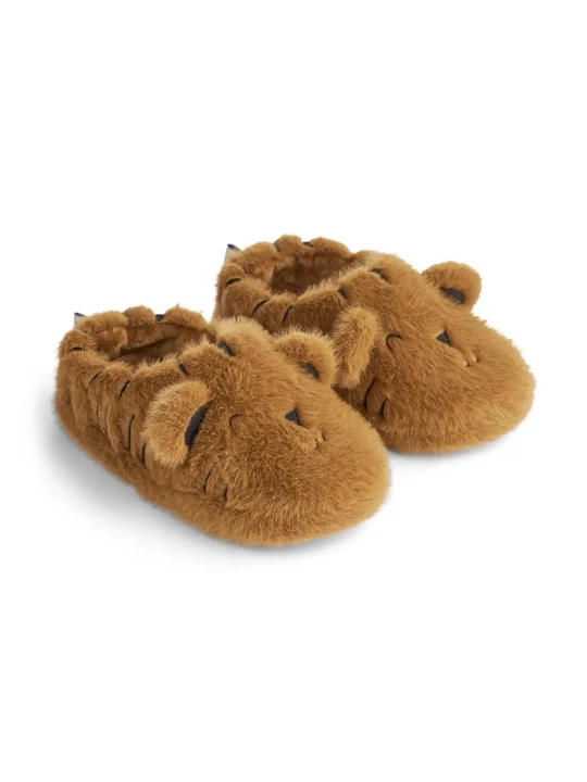 Obrázek produktu Liewood dětské pantofle Aviaja Tiger Slippers hnědá