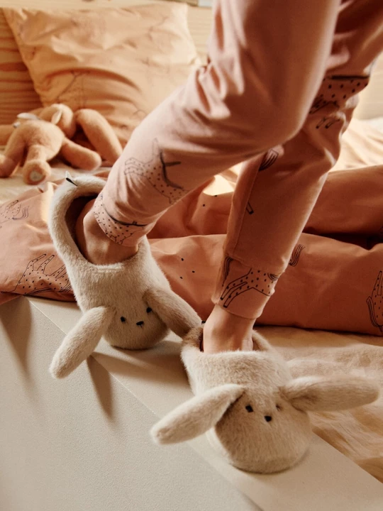 Obrázek produktu Liewood Dětské papuče Liewood Aviaja Rabbit Slippers béžová
