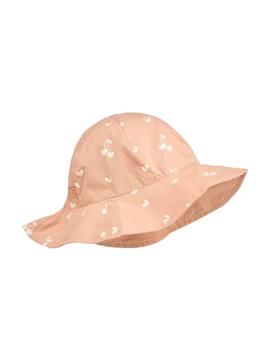 Obrázek produktu Liewood Dětský oboustranný bavlněný klobouk Liewood Amelia Reversible Sun Hat růžová
