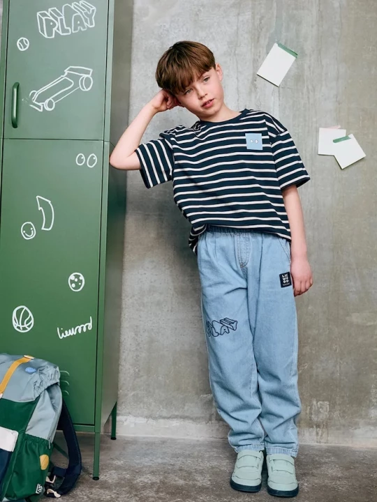Obrázek produktu Liewood džíny loose dětské Borris Light Placement Denim Pants modrá