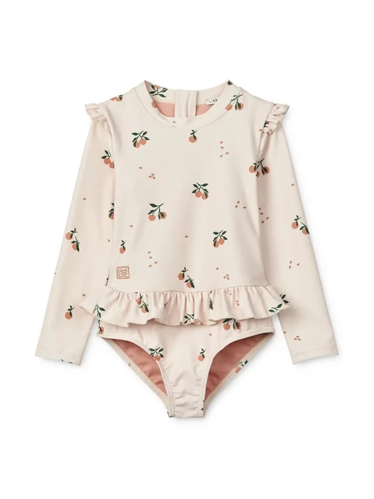 Obrázek produktu Liewood Jednodílné dětské plavky Liewood Sille Printed Swimsuit béžová