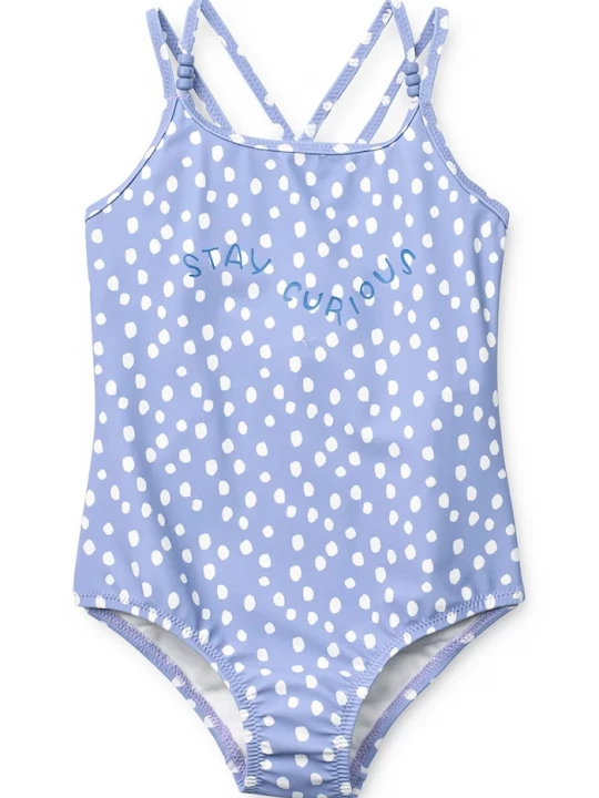 Obrázek produktu Liewood jednodílné dětské plavky Suna Printed Swimsuit fialová