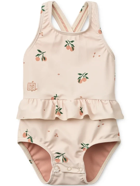 Obrázek produktu Liewood jednodílné plavky dětské Amara Baby Printed Swimsuit oranžová