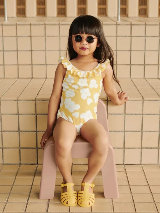 Obrázek produktu Liewood jednodílné plavky dětské Kallie Printed Swimsuit žlutá