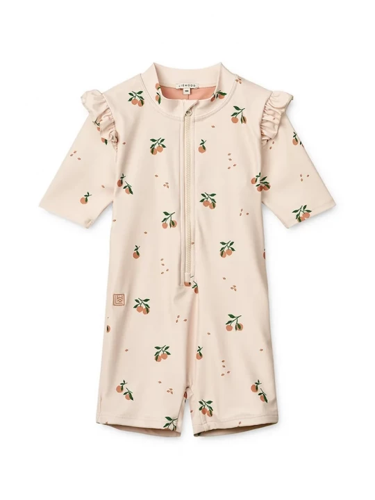 Obrázek produktu Liewood Kojenecké plavky Liewood Amel Printed Swim Jumpsuit béžová