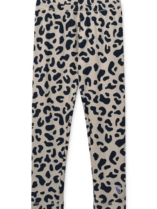 Obrázek produktu Liewood legíny dětské Marien Printed Rib Leggings béžová
