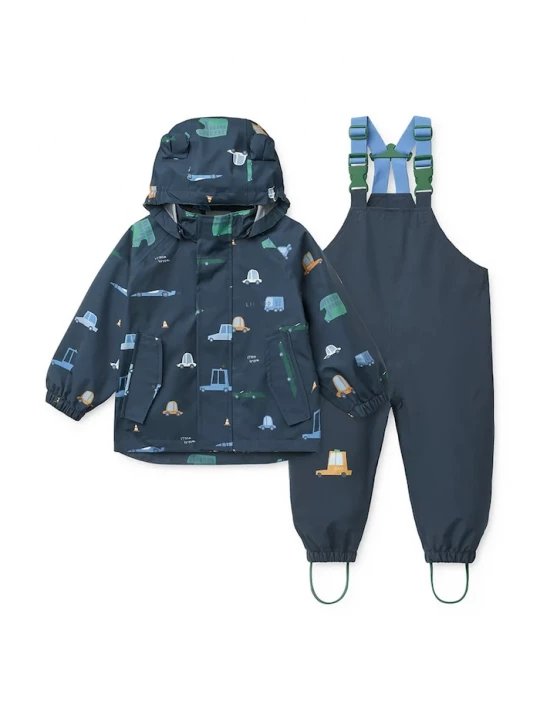Obrázek produktu Liewood nepromokavá bunda dětská Manu Rainwear Set námořnická modř