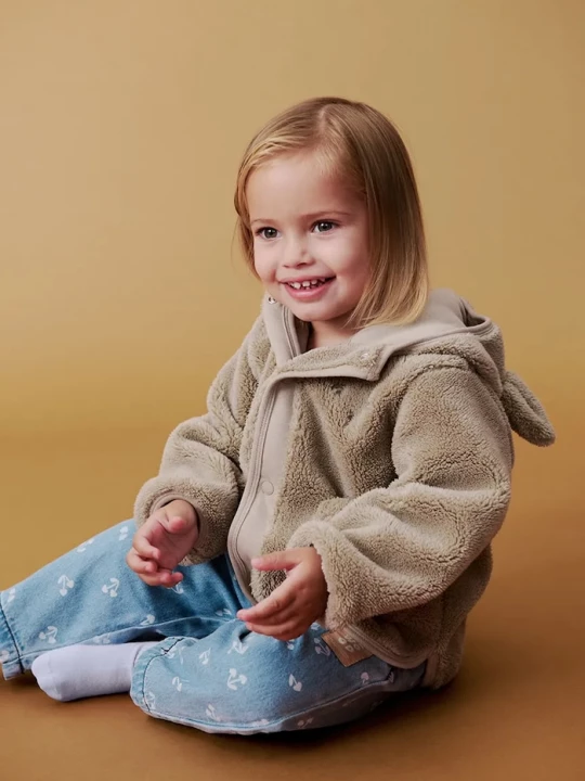 Obrázek produktu Liewood přechodová bunda dětská fleecová Mina Jacket béžová