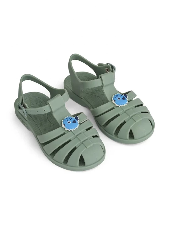 Obrázek produktu Liewood sandály s uzavřenou špičkou dětské Bre Sandals with Charms zelená