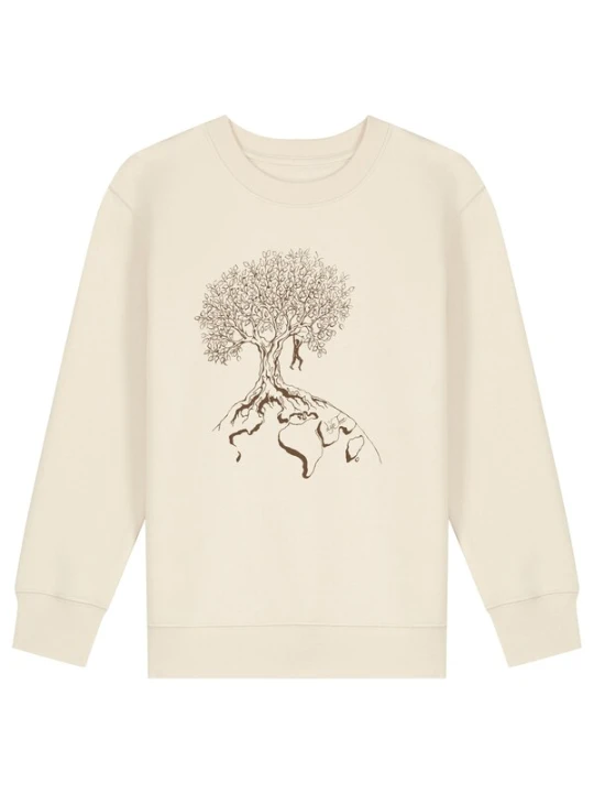 Obrázek produktu Life-Tree Mikina 'Kids Unisex Hanging On' přírodní bílá