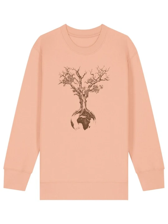 Obrázek produktu Life-Tree Mikina 'Kids Unisex Weltenbaum' broskvová