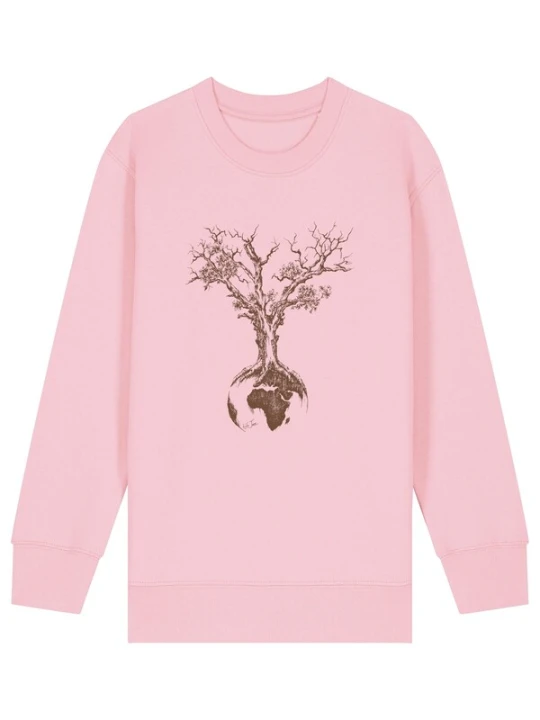 Obrázek produktu Life-Tree Mikina 'Kids Unisex Weltenbaum' světle růžová
