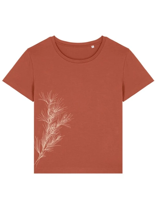 Obrázek produktu Life-Tree Oversized tričko 'Oversized shirt 'Pine Branch'' hnědá