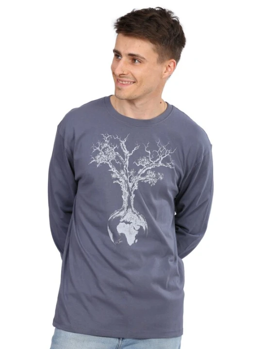 Obrázek produktu Life-Tree Tričko 'Fairwear Weltenbaum' modrá