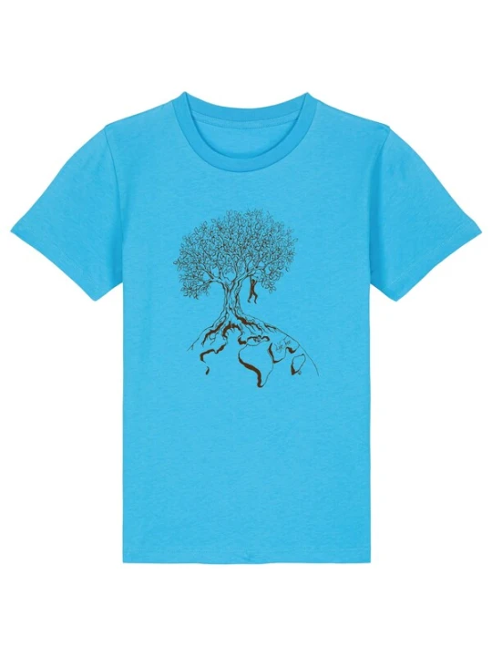 Obrázek produktu Life-Tree Tričko 'Kids Unisex Hanging On' aqua modrá