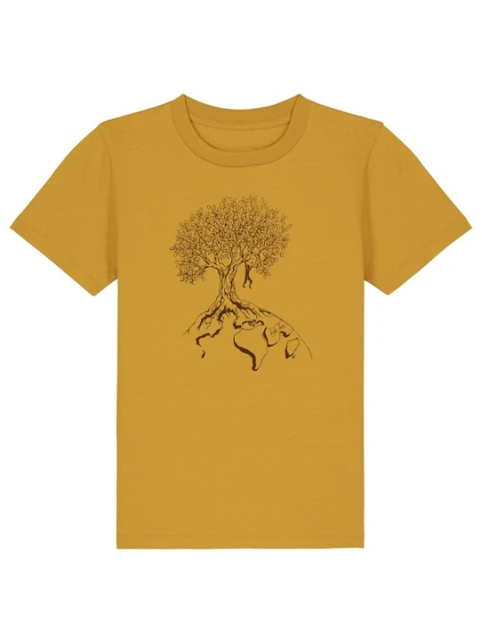Obrázek produktu Life-Tree Tričko 'Kids Unisex Hanging On' okrová