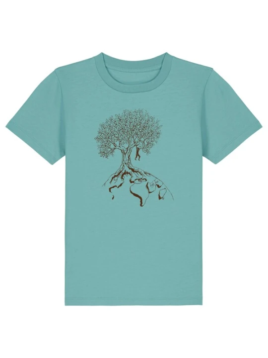 Obrázek produktu Life-Tree Tričko 'Kids Unisex Hanging On' tyrkysová