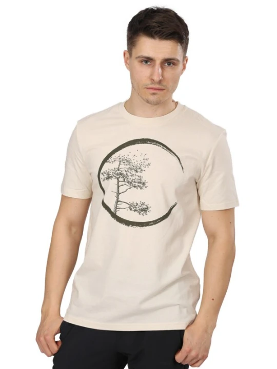 Obrázek produktu Life-Tree Tričko 'Organic Fairwear Shirt Men Natural Raw Circle' přírodní bílá