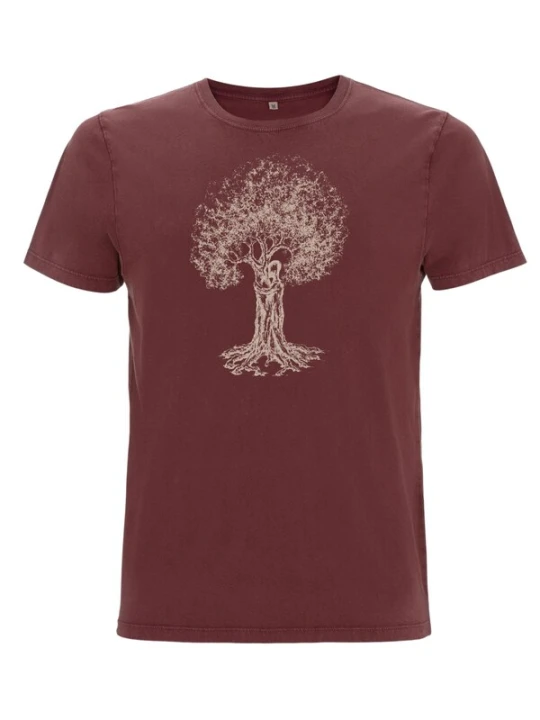 Obrázek produktu Life-Tree Tričko 'Organic Fairwear Treehugger' červená