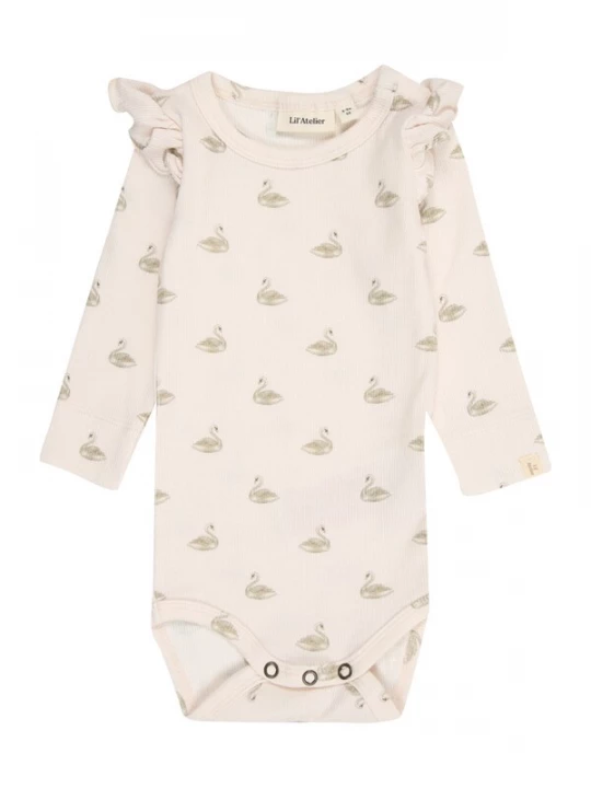 Obrázek produktu Lil'Atelier Dupačky / body 'NBFGavo' světle béžová / olivová