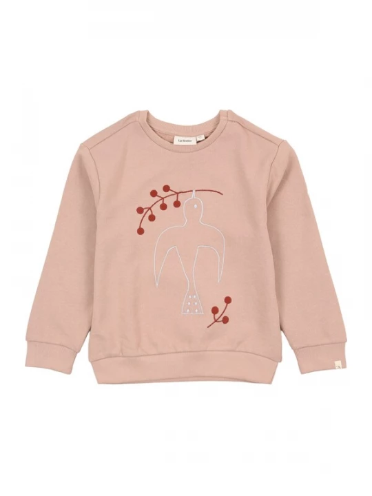 Obrázek produktu Lil'Atelier Mikina 'NMFJOBO TIA' světle hnědá / červená / bílá