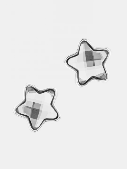 Obrázek produktu Lilou náušnice dámské postříbřený kov Mini Icons stříbrná