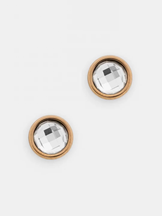 Obrázek produktu Lilou náušnice dámské z pozlaceného kovu Mini Icons zlatá