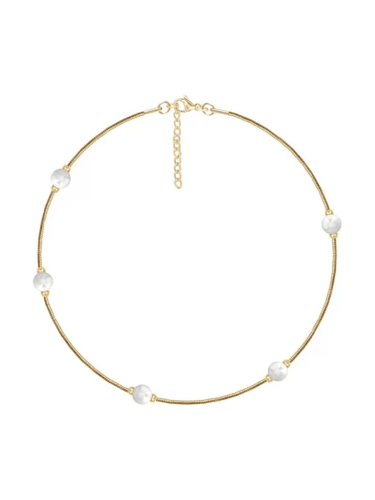 Obrázek produktu Lilou Pozlacený náramek Lilou Pearls zlatá