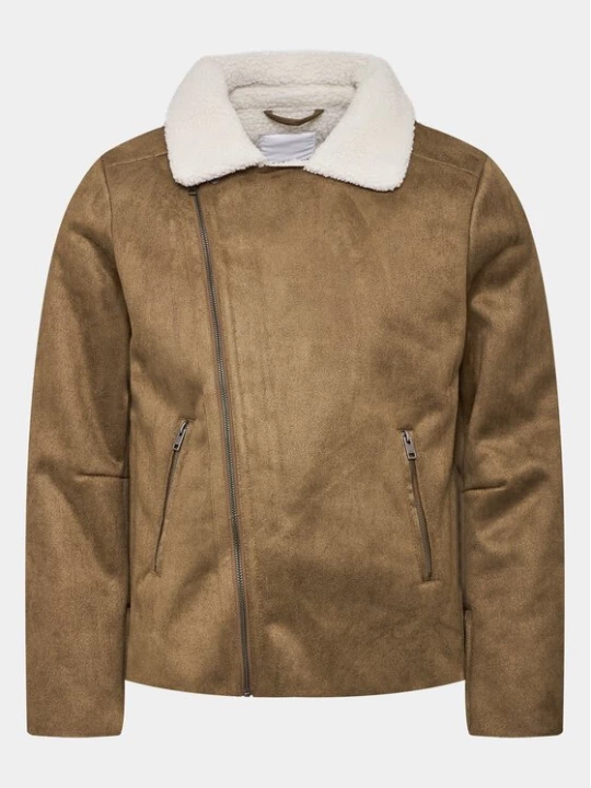 Obrázek produktu Lindbergh Bunda z imitace kůže 30-30053A Hnědá Slim Fit