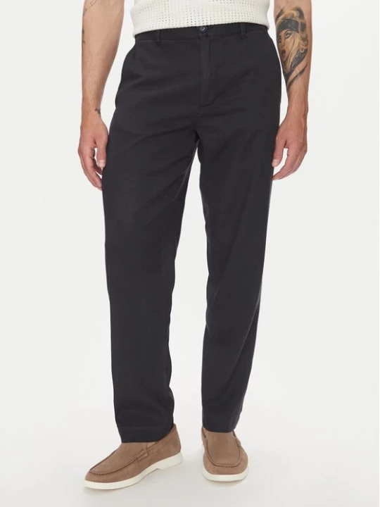 Obrázek produktu Lindbergh Kalhoty z materiálu 30-008031 Tmavomodrá Relaxed Fit