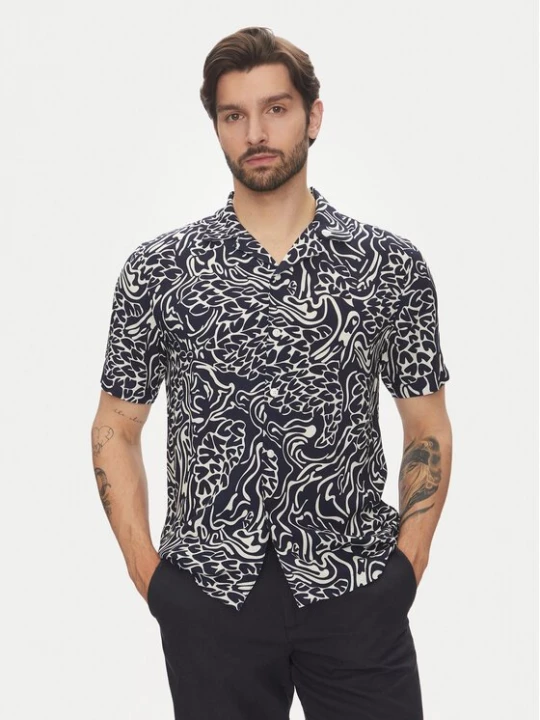 Obrázek produktu Lindbergh Košile 30-203717 Tmavomodrá Relaxed Fit