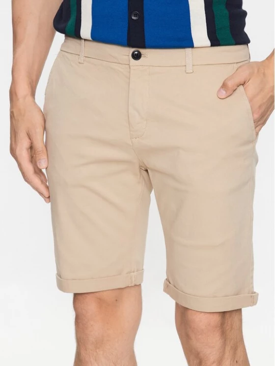Obrázek produktu Lindbergh Šortky z materiálu 30-505044 Béžová Slim Fit