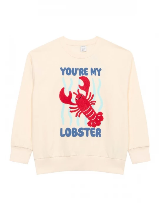 Obrázek produktu Lindex Mikina 'LOBSTER' modrá / světlemodrá / červená / bílá