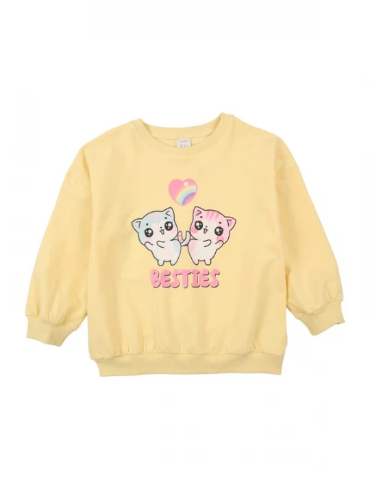 Obrázek produktu Lindex Mikina světlemodrá / světle žlutá / pink / bílá