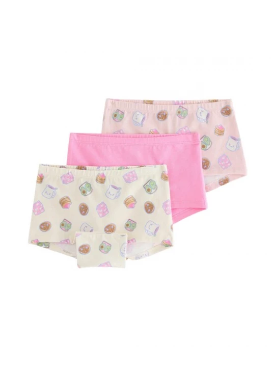 Obrázek produktu Lindex Spodní prádlo 'Cute Food' chladná modrá / pink / růžová / bílá