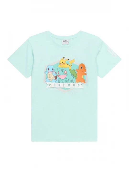 Obrázek produktu Lindex Tričko 'Pokemon' tyrkysová / azurová / žlutá / oranžová