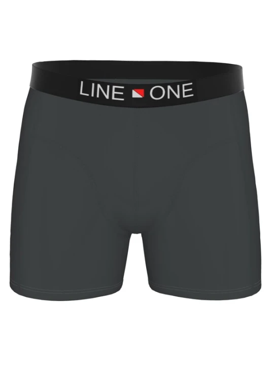 Obrázek produktu Line One Boxerky 'Herren Boxershorts aus Baumwolle' grafitová