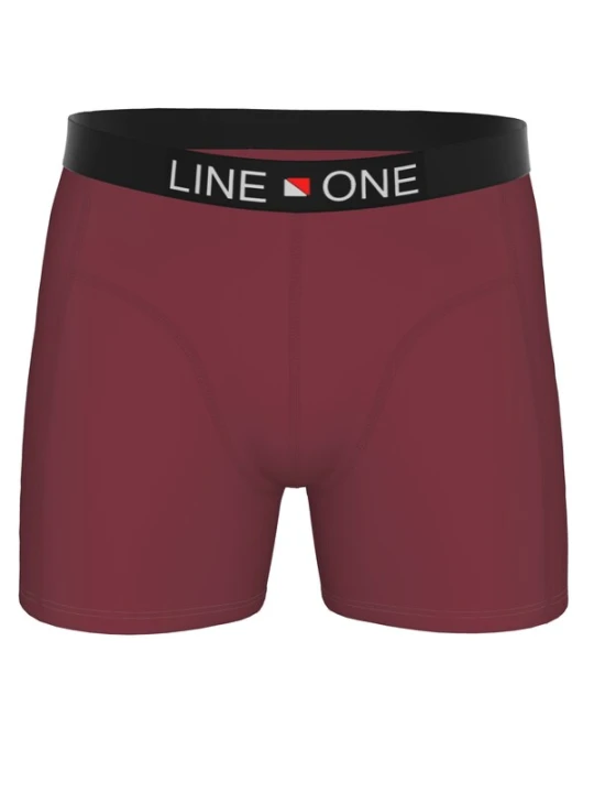 Obrázek produktu Line One Boxerky 'Herren Boxershorts aus Baumwolle' tmavě červená