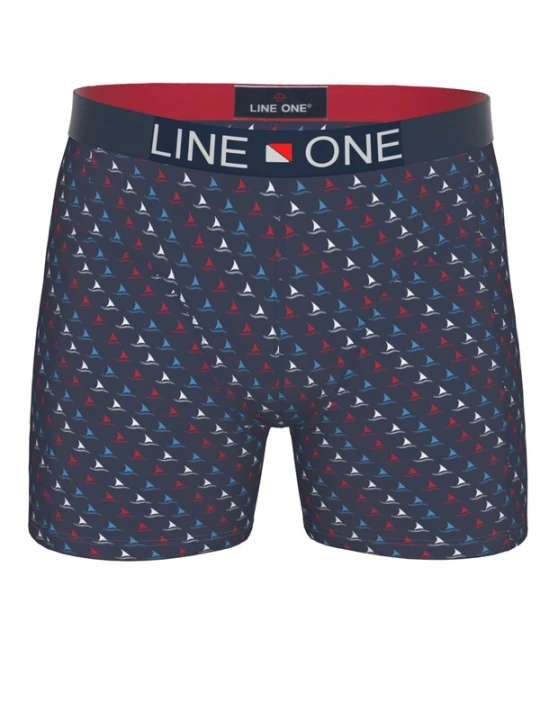 Obrázek produktu Line One Boxerky 'Line One Herren Boxershort "Digital" bedruckt' námořnická modř / bílá