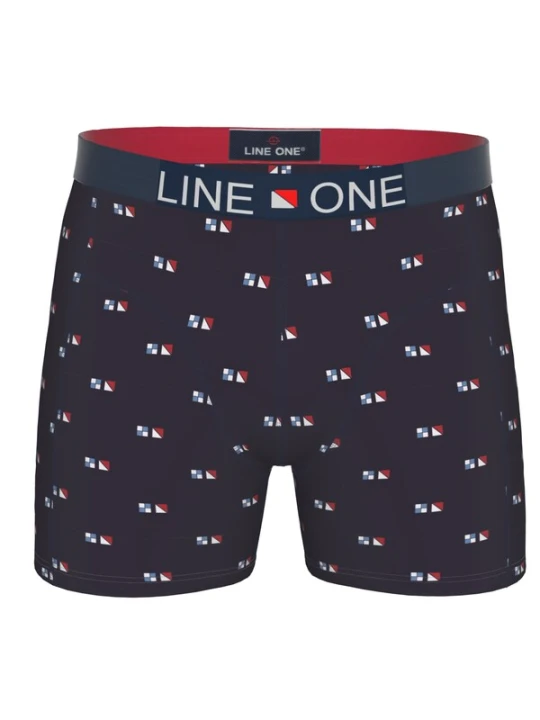 Obrázek produktu Line One Boxerky 'Line One Herren Boxershort "Digital" bedruckt' námořnická modř / červená / bílá