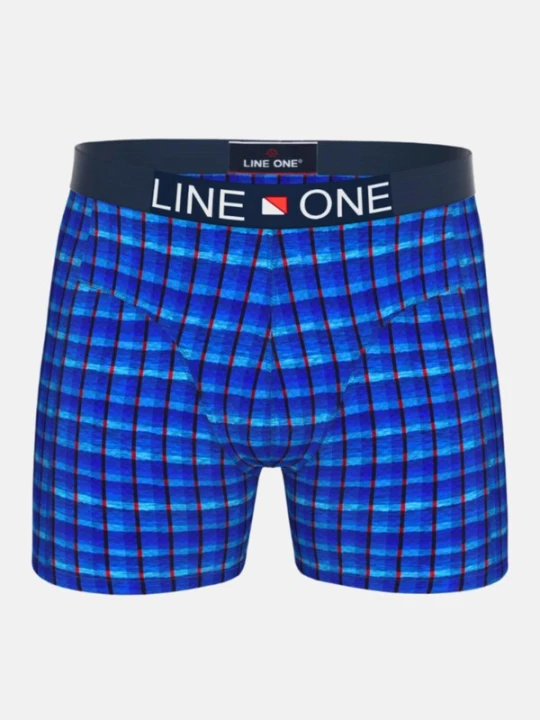 Obrázek produktu Line One Boxerky 'Line One Herren Boxershorts "Nautic III"' modrá džínovina
