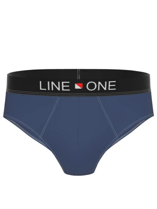 Obrázek produktu Line One Slipy 'Herren Slips aus Baumwolle' modrá džínovina