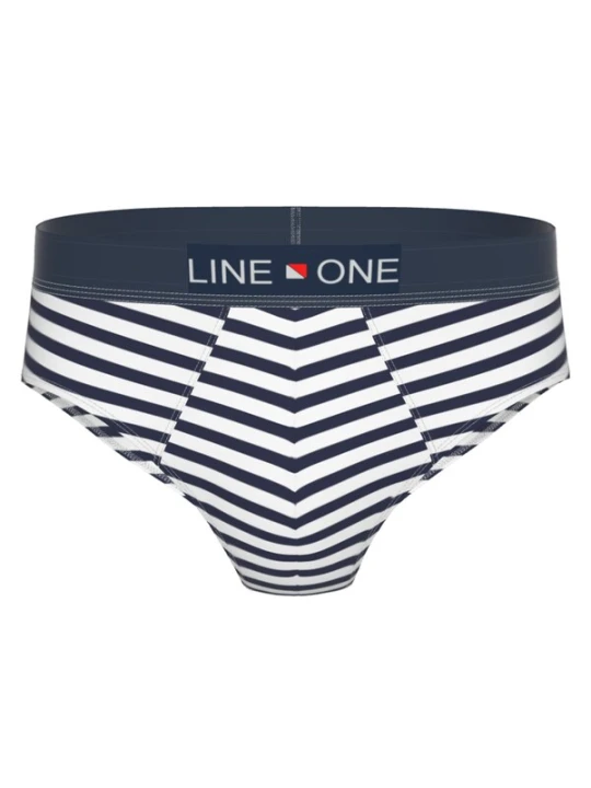 Obrázek produktu Line One Slipy 'Herren Slips aus Baumwolle' námořnická modř / bílá