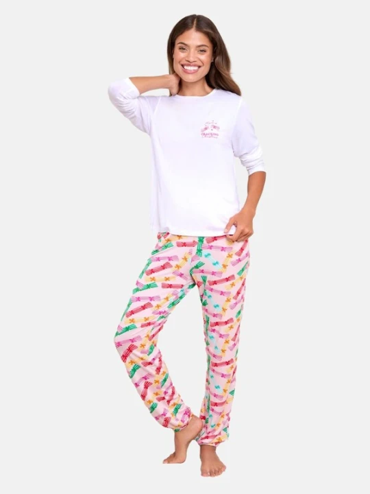 Obrázek produktu Lipsy Pyžamo limetková / růžová / magenta / bílá