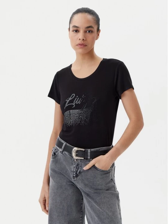 Obrázek produktu Liu Jo Beachwear T-Shirt VA5157 JS360 Černá Regular Fit