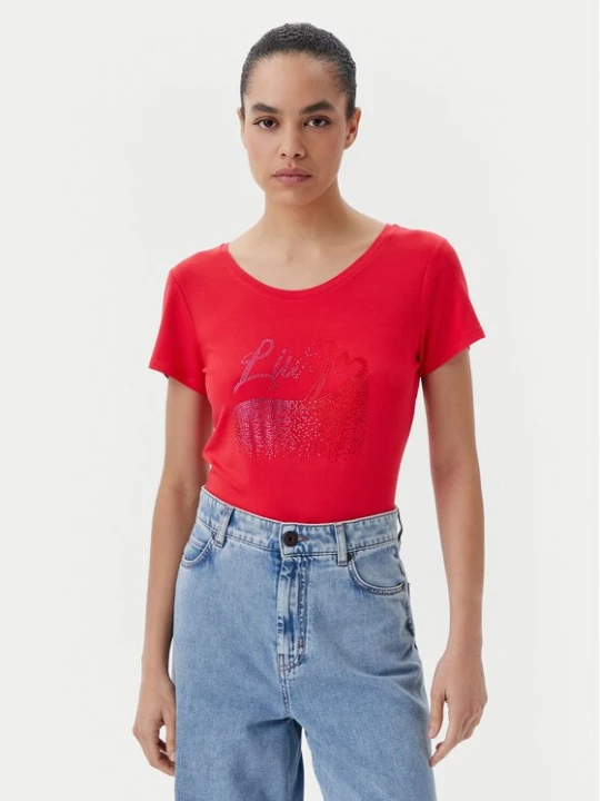 Obrázek produktu Liu Jo Beachwear T-Shirt VA5157 JS360 Červená Regular Fit